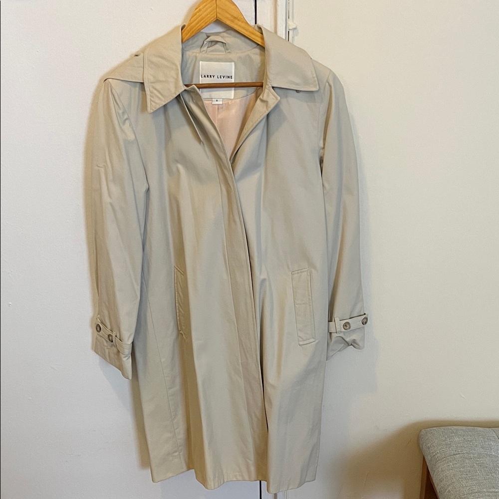 Larry Levine Women's Beige Trench Coat